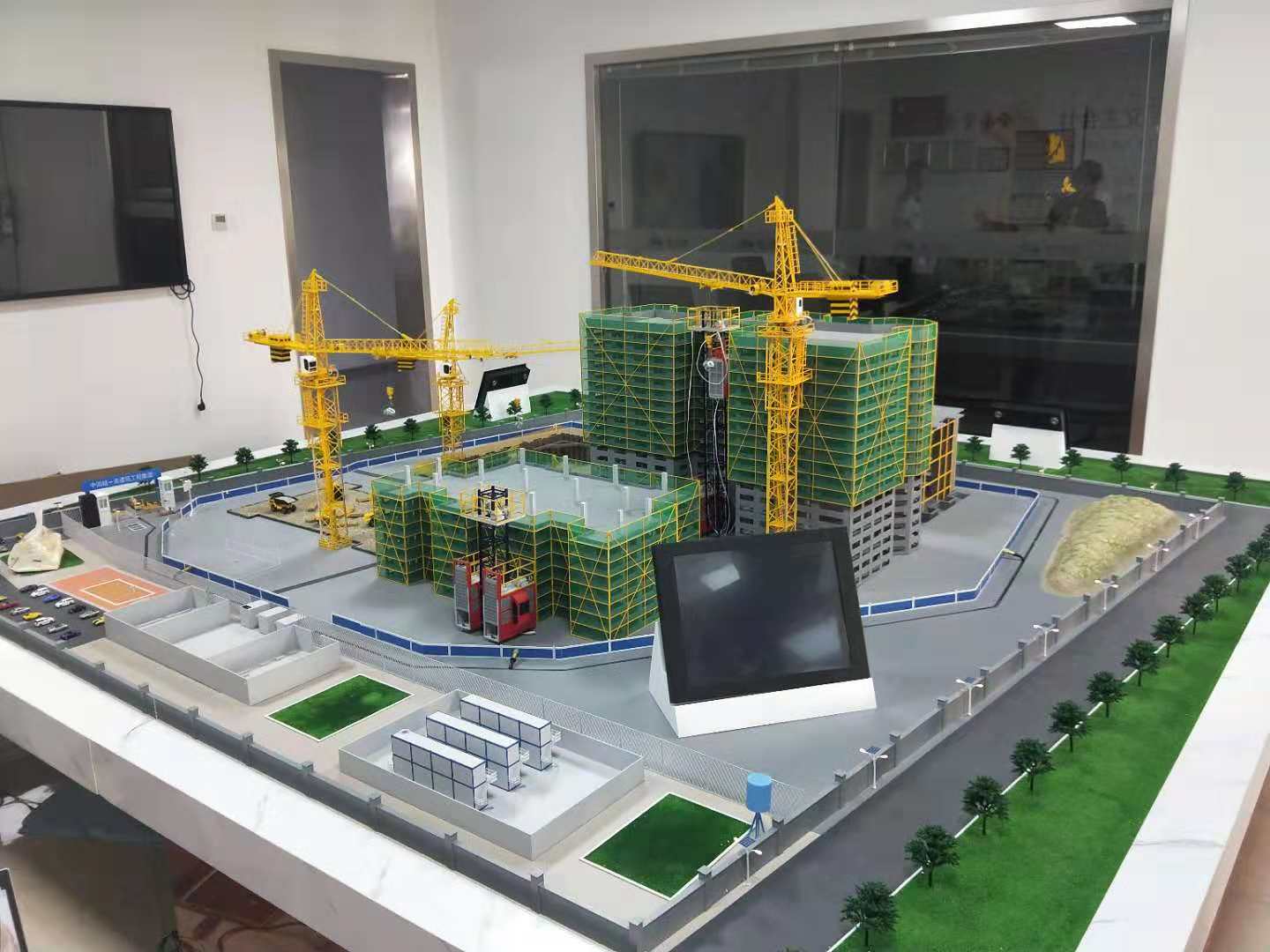 枞阳县建筑施工场景模型
